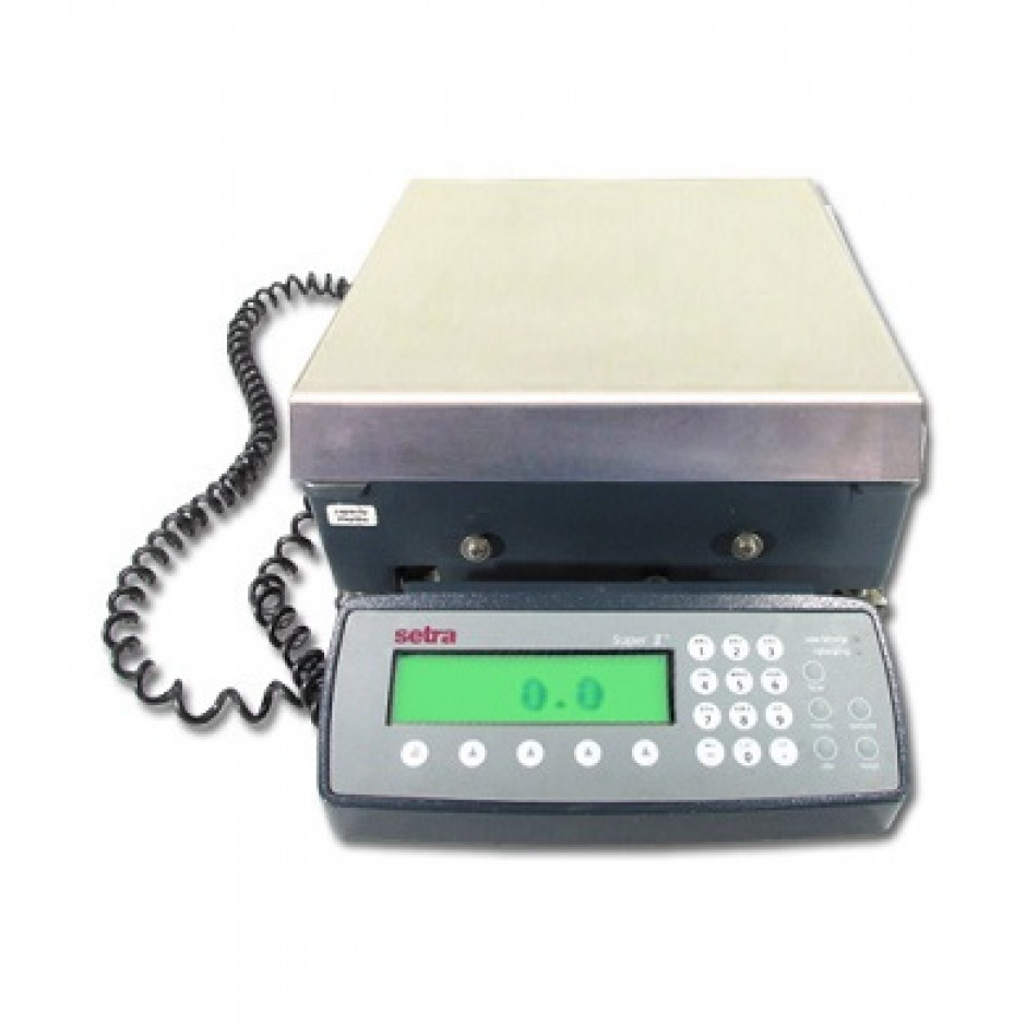 Setra Super II Digital Counting Scale with Backlight, Battery and Remote  Scale Option